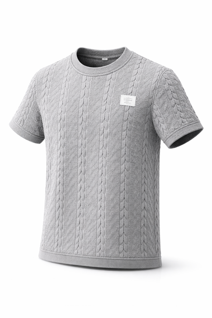 Linea Textured T-Shirt Black